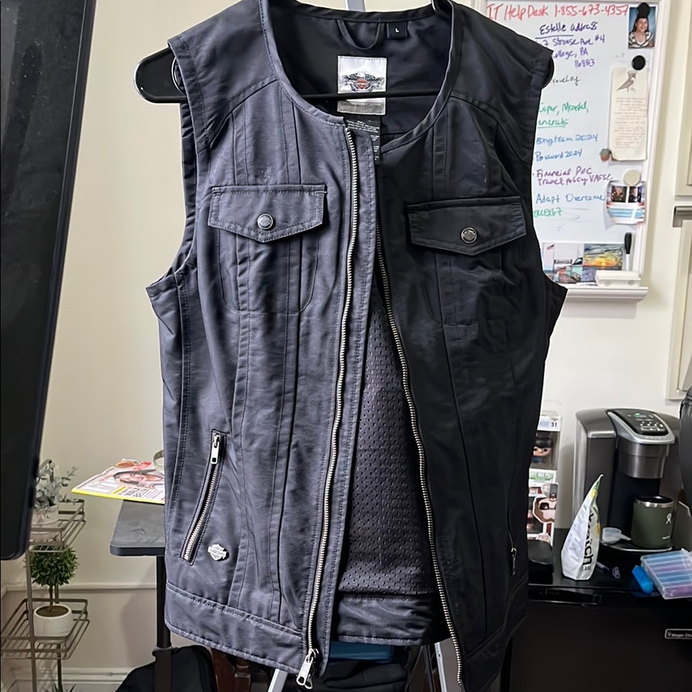 Harley-Davidson Black Mens Vest